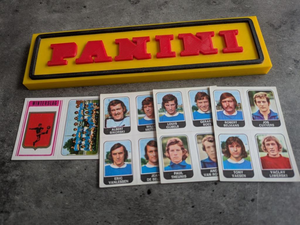 4 AUTOCOLLANTS PANINI FOOTBALL 1973/74 WINTER BATTLE 1973, Envoi, Comme neuf