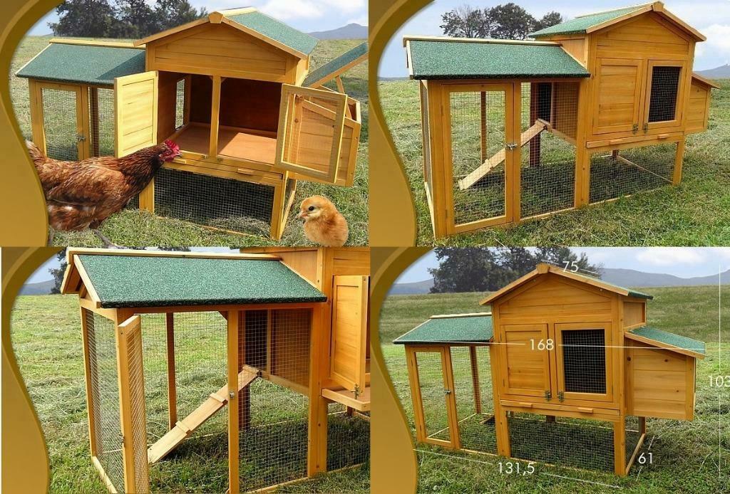 Poulailler XXL poules maison poule coq abri poules clapier, Envoi, Neuf, Poulailler