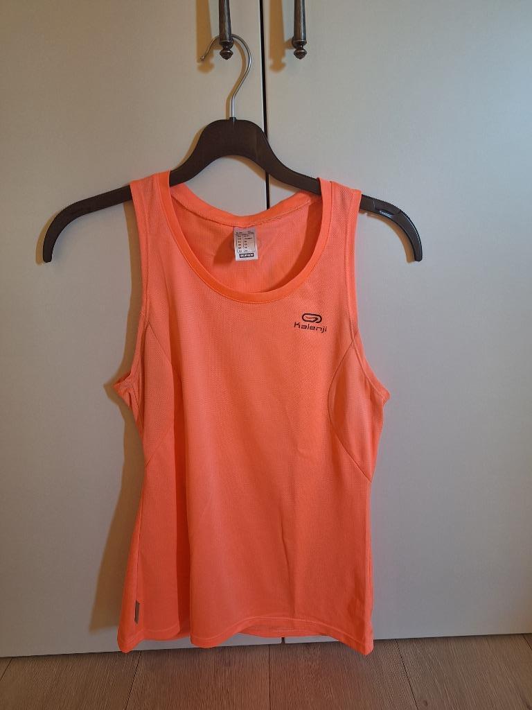 Loopkleding, topje, Kalenji, maat 38, oranje (fluo), Kleding | Dames, Maat 38/40 (M), Kalenji, Oranje, Ophalen of Verzenden