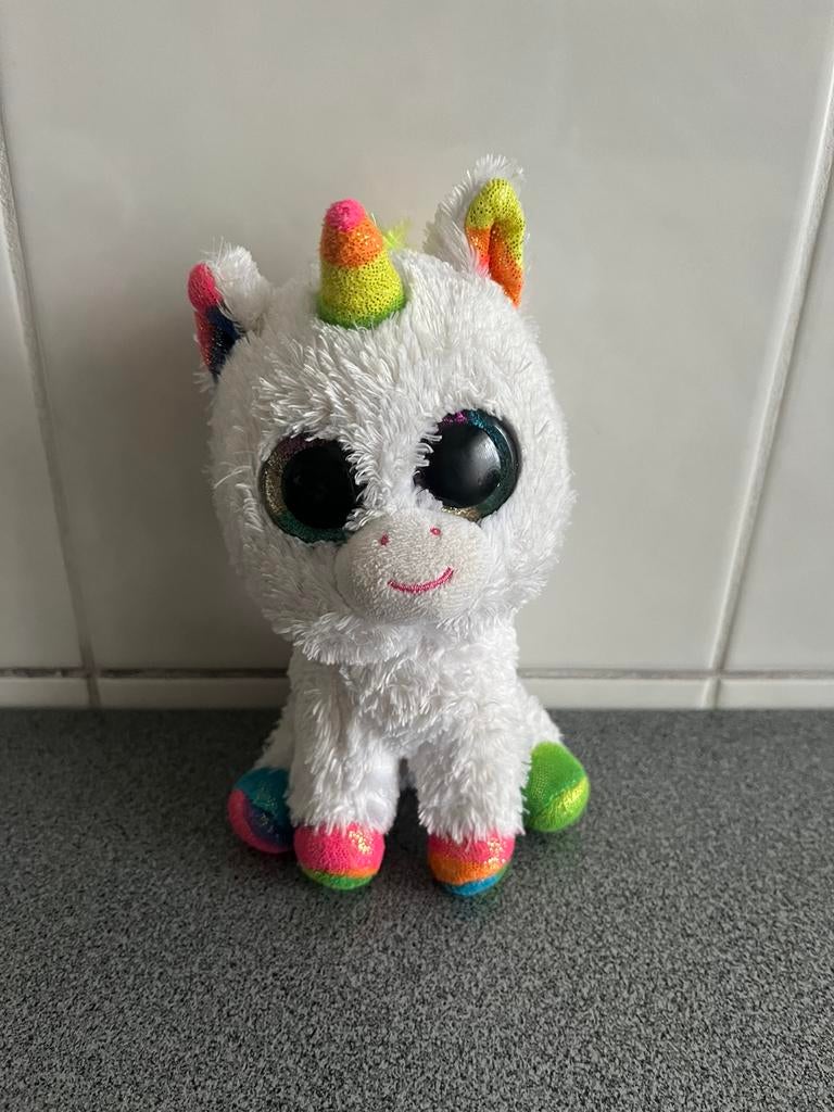 TY Beanie Boo Pixy eenhoorn - 15 cm, Kinderen en Baby's, Ophalen of Verzenden
