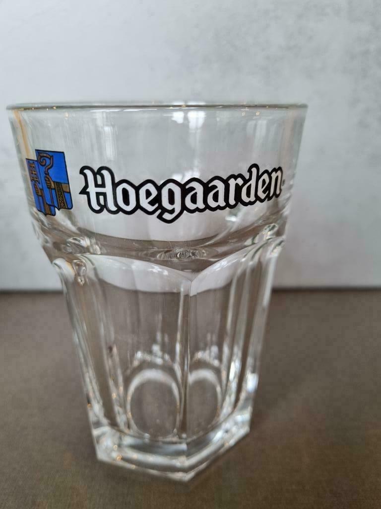Hoegaarden glazen 25cl, Ophalen, Zo goed als nieuw, Bierglas