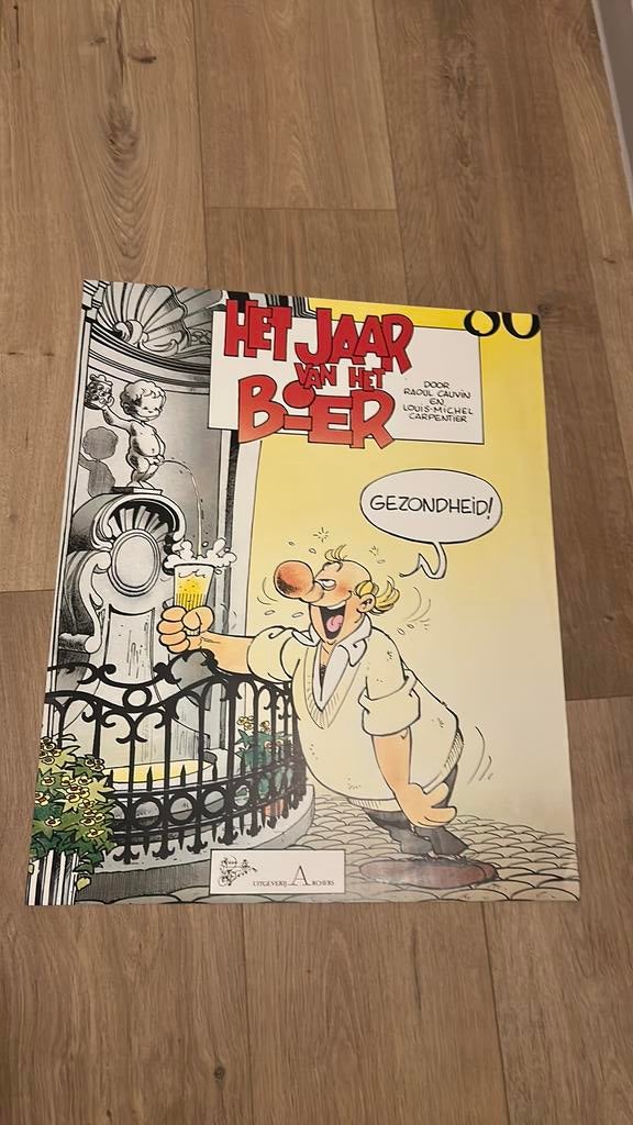 Affiche Poje Sjaak Carpentier Cauvin, Ophalen of Verzenden, Zo goed als nieuw