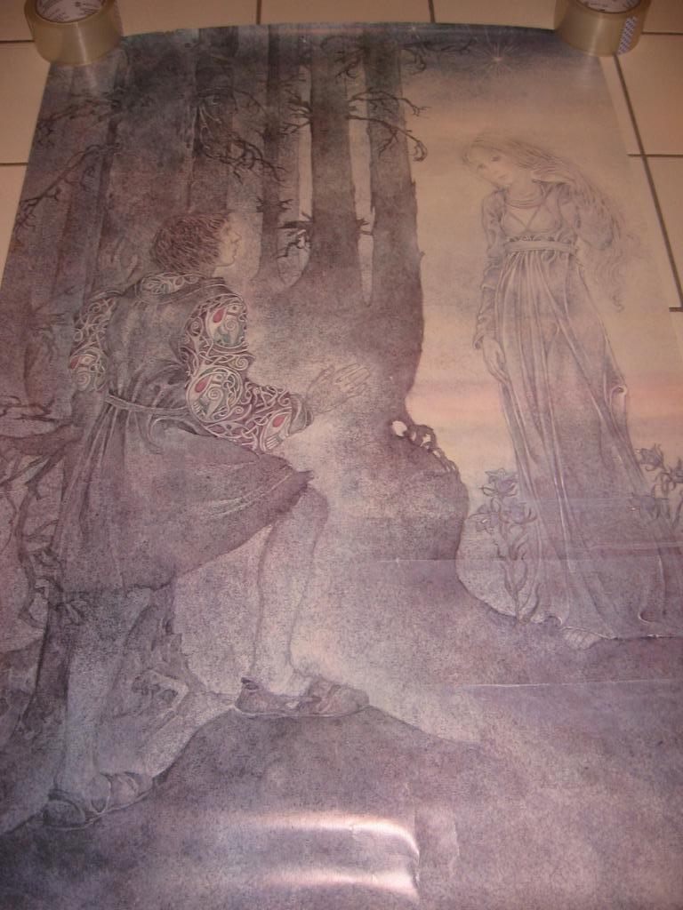 Poster VERKERKE Vintage 60'/70'.....Afmetingen: 93 cm bij 6, Verzamelen, Rechthoekig Staand, Ophalen of Verzenden, Zo goed als nieuw