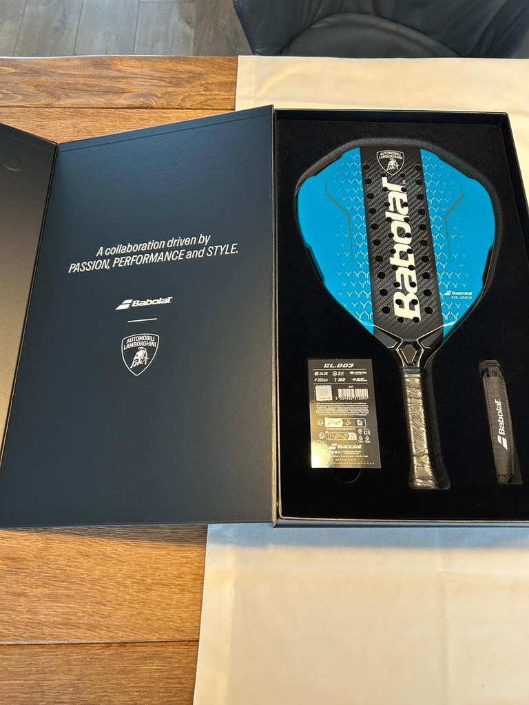 Babolat x Lamborghini BL003 “ Blauw / Blue “ Padelracket, Ophalen of Verzenden, Nieuw, Padelracket