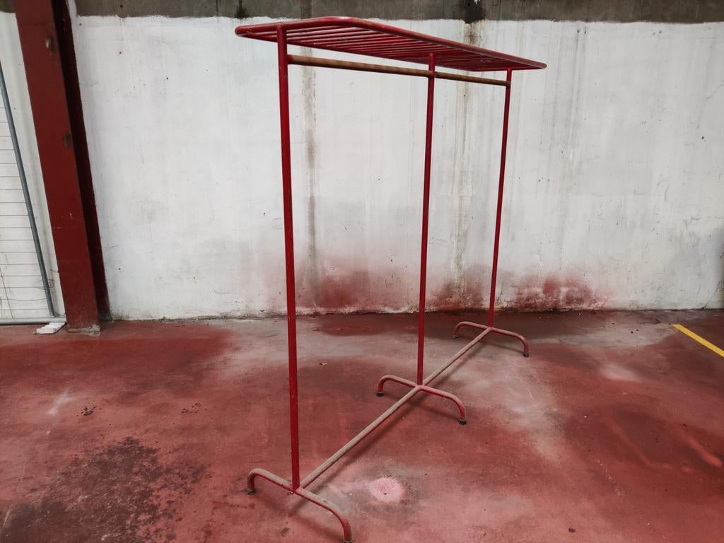Vintage Kapstok met bar en hoeden rek, Ophalen
