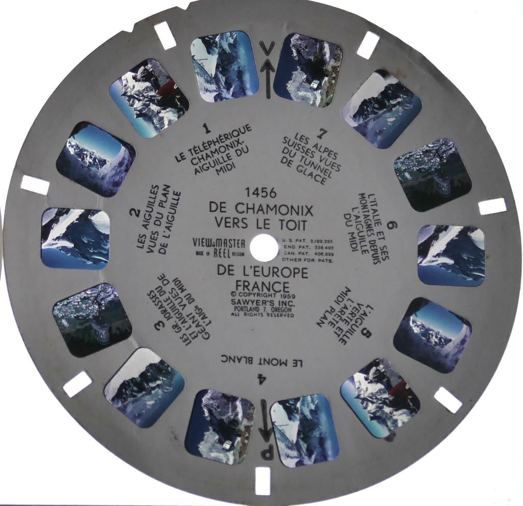 View-master Chamonix 1456 Naar het dak van Europa, Ophalen of Verzenden