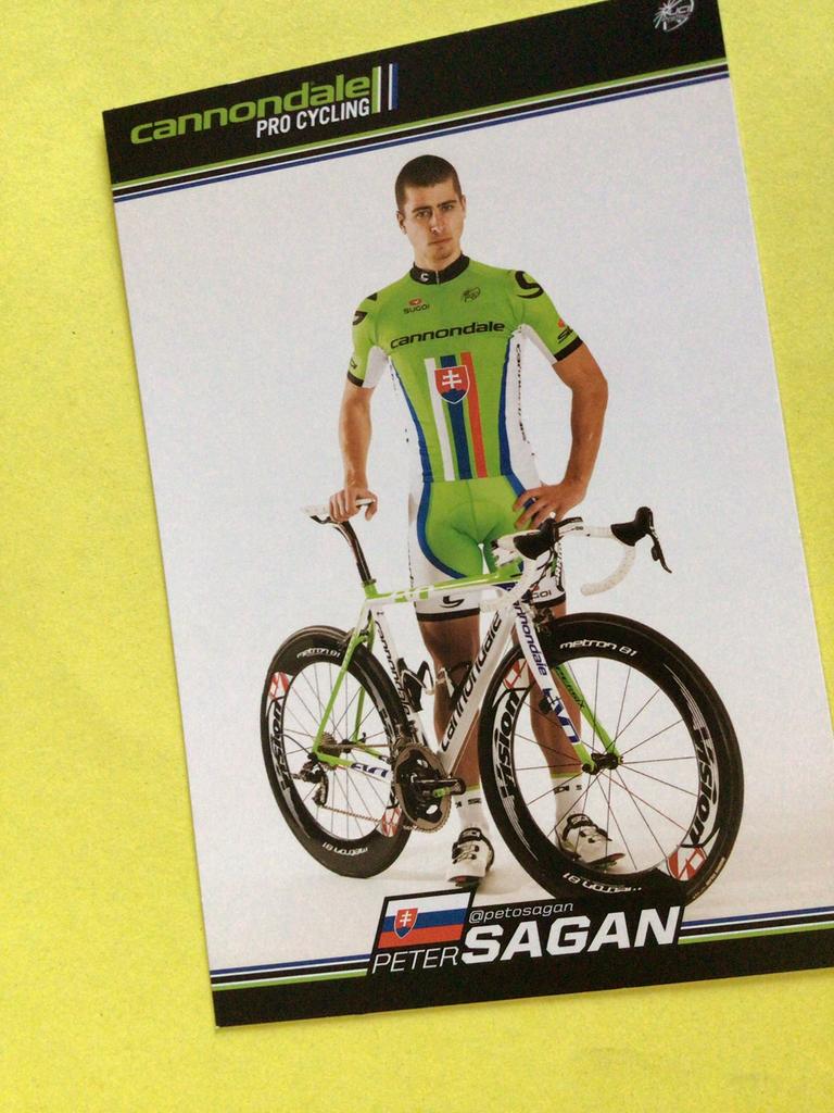 Wielerkaart 2013 team cannondale peter sagan, Verzenden, Zo goed als nieuw