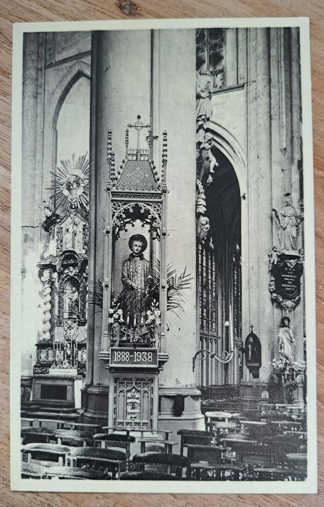 postkaart Diest - Beeltenis van H. Joannes Berchmans, Ophalen of Verzenden, Ongelopen, Vlaams-Brabant