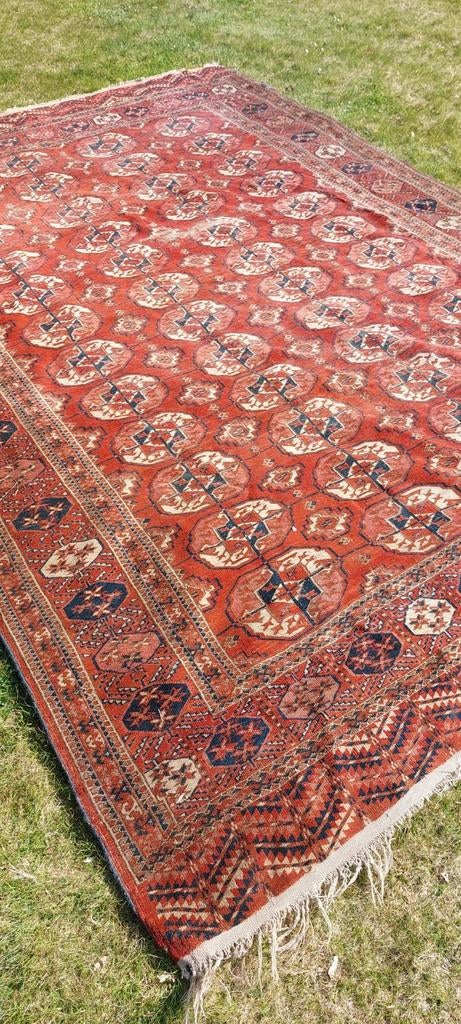 Tapis Bokhara ancien noué à la main 216x320 cm, Maison & Meubles, Enlèvement, Comme neuf