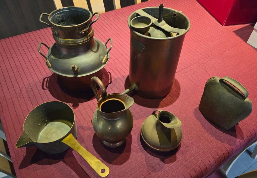 Koperen alcoholdestilator., Ophalen