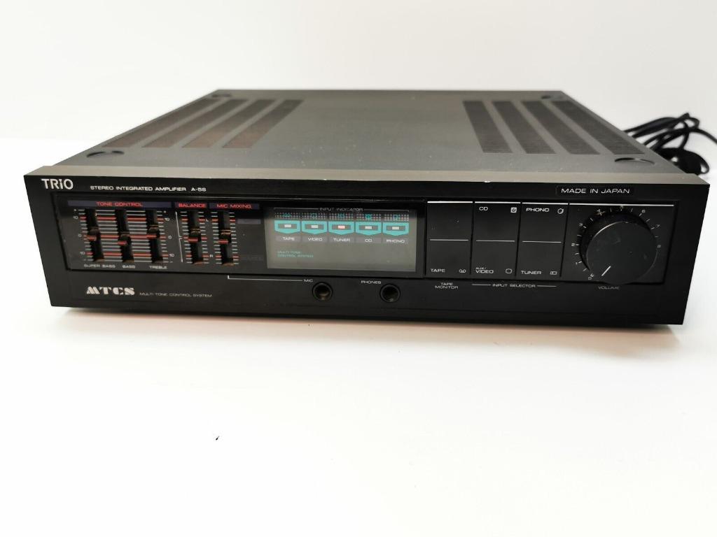 Versterker Kenwood Trio A-5S, Audio, Tv en Foto, Versterkers en Ontvangers, Overige merken, Gebruikt, Ophalen of Verzenden, Minder dan 60 watt