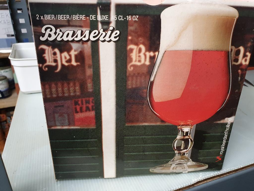 4 nieuwe neutrale bierglazen, Enlèvement, Neuf, Verre à bière