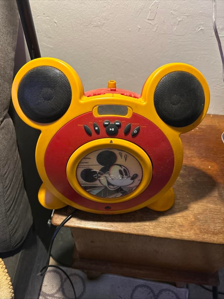 Boombox CD Disney Mickey Mouse, Ophalen of Verzenden, Gebruikt, Radio, Met cd-speler