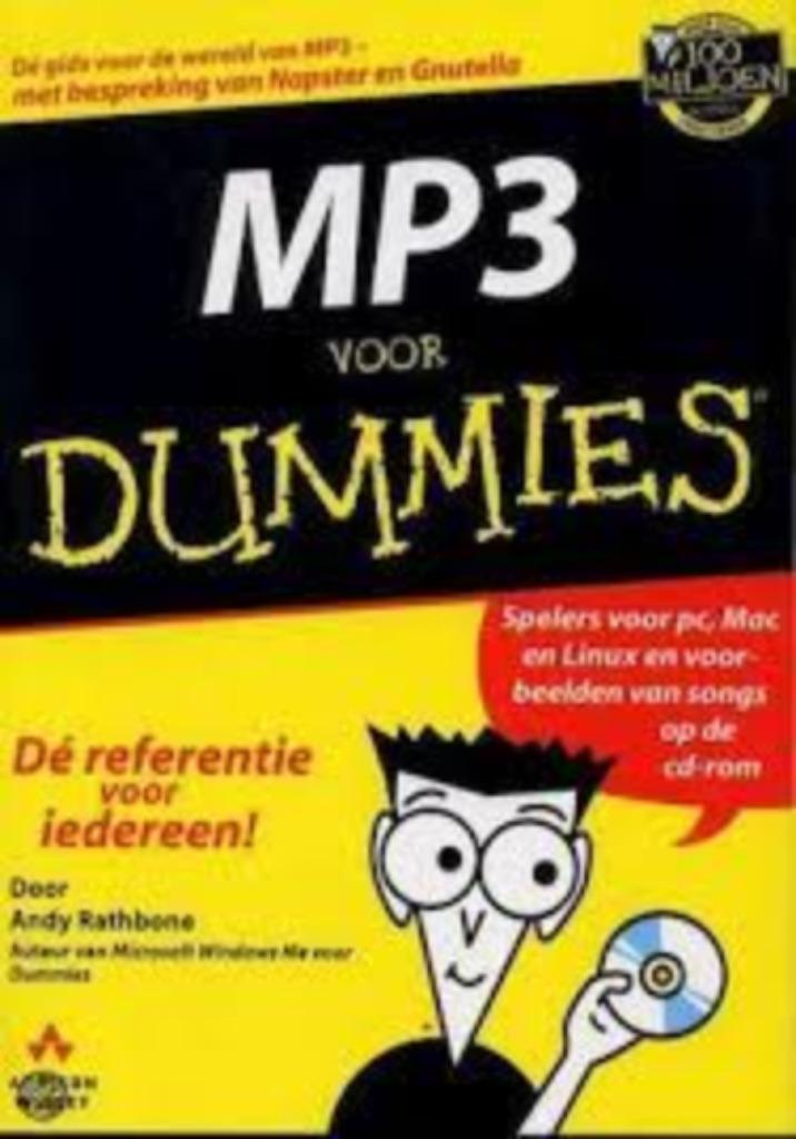 MP3 voor Dummies 2de Editie|Andy Rathbone 9043005495, Livres, Informatique & Ordinateur, Enlèvement ou Envoi, Comme neuf, Zie beschrijving