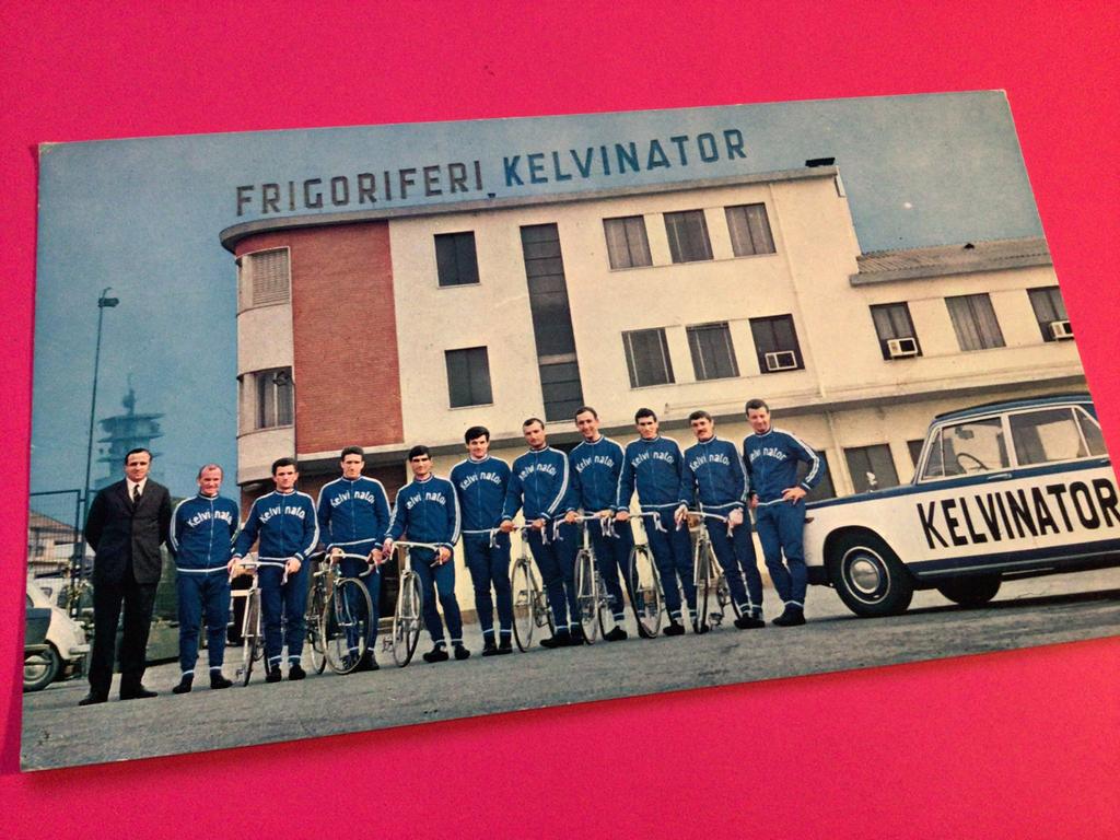 wielerkaart 1968 team kelvinator ercole baldini, Enlèvement ou Envoi, Comme neuf