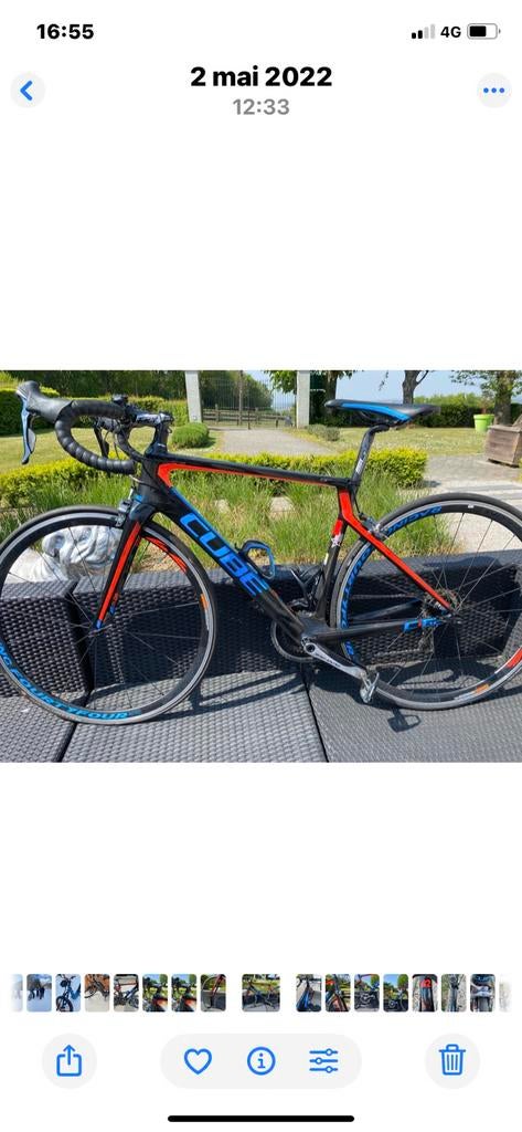 Velo de course Cube Agree c62 pro Dura Ace 2016 taille 56, Gebruikt, Carbon, Heren, 15 tot 20 versnellingen