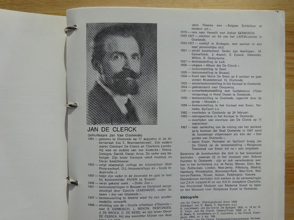 Jan De Clerck 1881-1962 monografie Oostendse meester, 1979, Ophalen of Verzenden, Gelezen, Schilder- en Tekenkunst