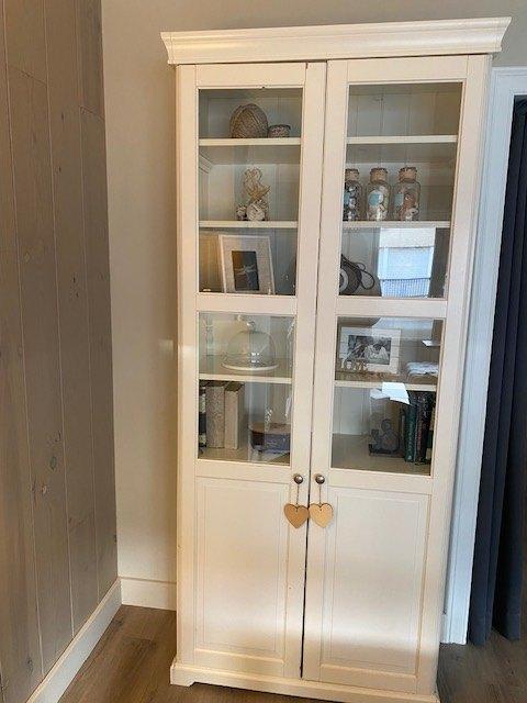 Boekenkast (en bijhorende TV-kast), 25 à 50 cm, Landelijk, Enlèvement, Utilisé