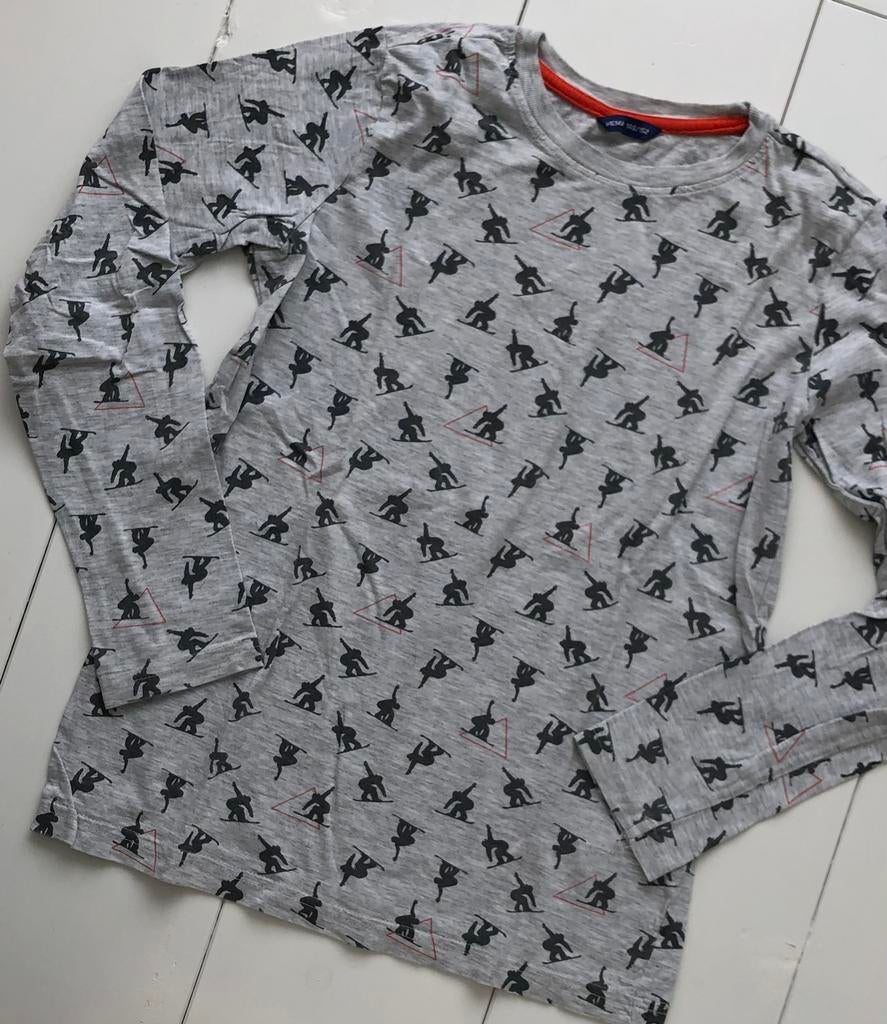 longsleeve Hema 146 152 ski snowboard t-shirt lange mouwen, Gebruikt, Ophalen of Verzenden, Shirt of Longsleeve, Hema