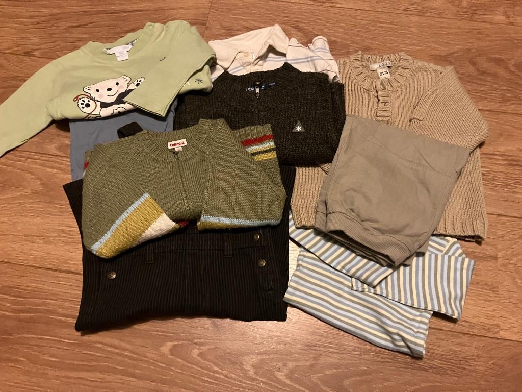 Lot de 9 vêtements bébé garçon 1 an bon etat, Enlèvement, Utilisé, Garçon