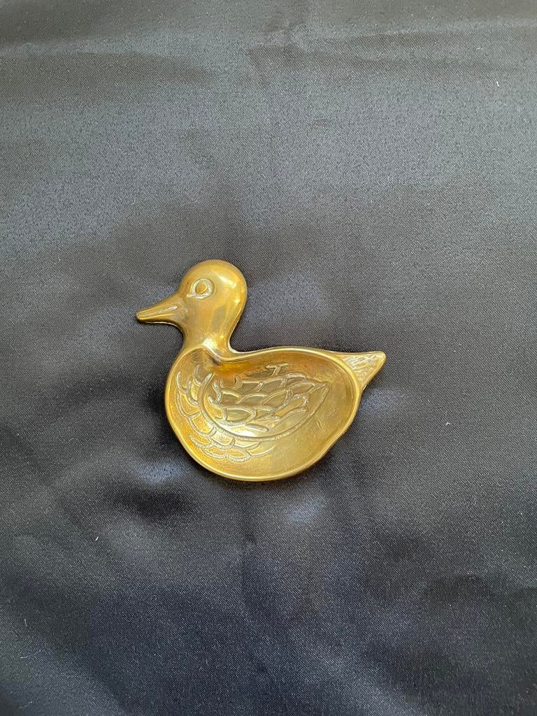 Canard en laiton massif ciselé, Enlèvement, Utilisé, Autres types