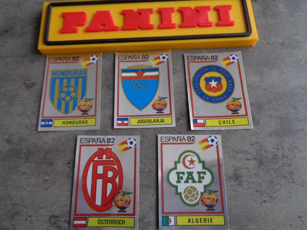PANINI AUTOCOLLANTS DE FOOTBALL COUPE DU MONDE 82 EMBLÈMES D, Hobby & Loisirs créatifs, Autocollants & Images, Enlèvement ou Envoi