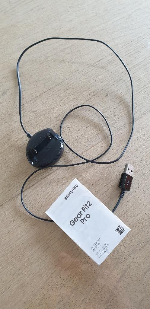 Oplaadkabel Samsung Gear fit 2 of Gear fit pro, Handtassen en Accessoires, Zwart, Ophalen of Verzenden, Zo goed als nieuw, Samsung