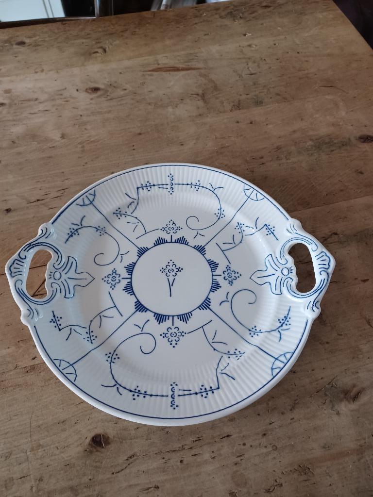 BOCH COPENHAGUE  TAARTSCHOTEL MET 2 OREN, Antiek en Kunst, Ophalen of Verzenden