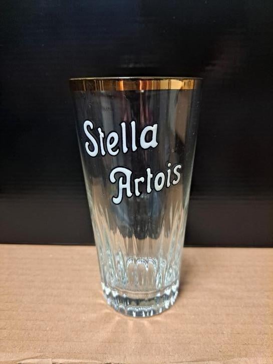 Verre Stella Artois 33cl émaillé, Ophalen of Verzenden, Zo goed als nieuw, Stella Artois