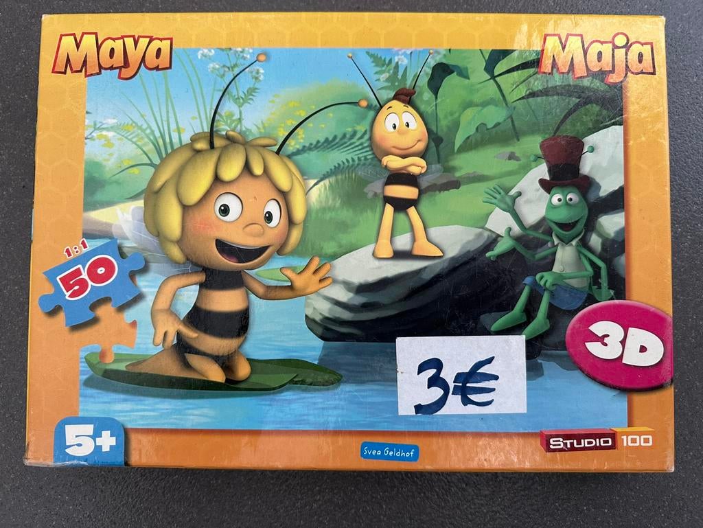 Puzzel Maya de bij 3D 50 stuks, Ophalen, Gebruikt
