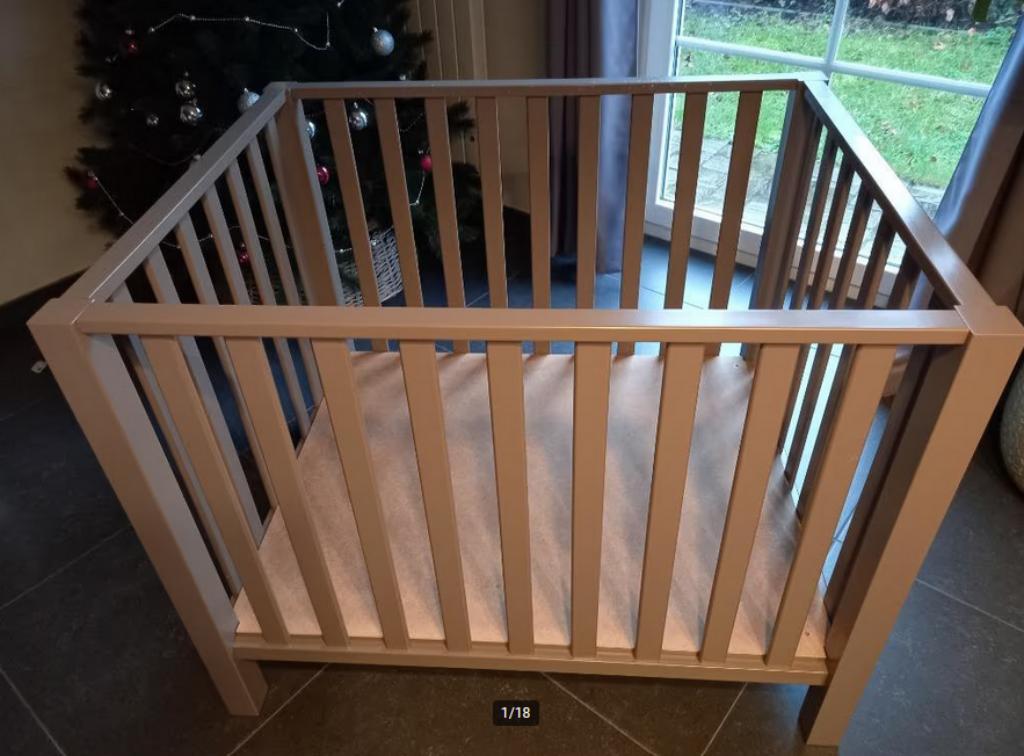 Babypark Bopita Brent Provence, kleur Taupe, Kinderen en Baby's, Ophalen, Gebruikt, Rechthoekig, In hoogte verstelbaar