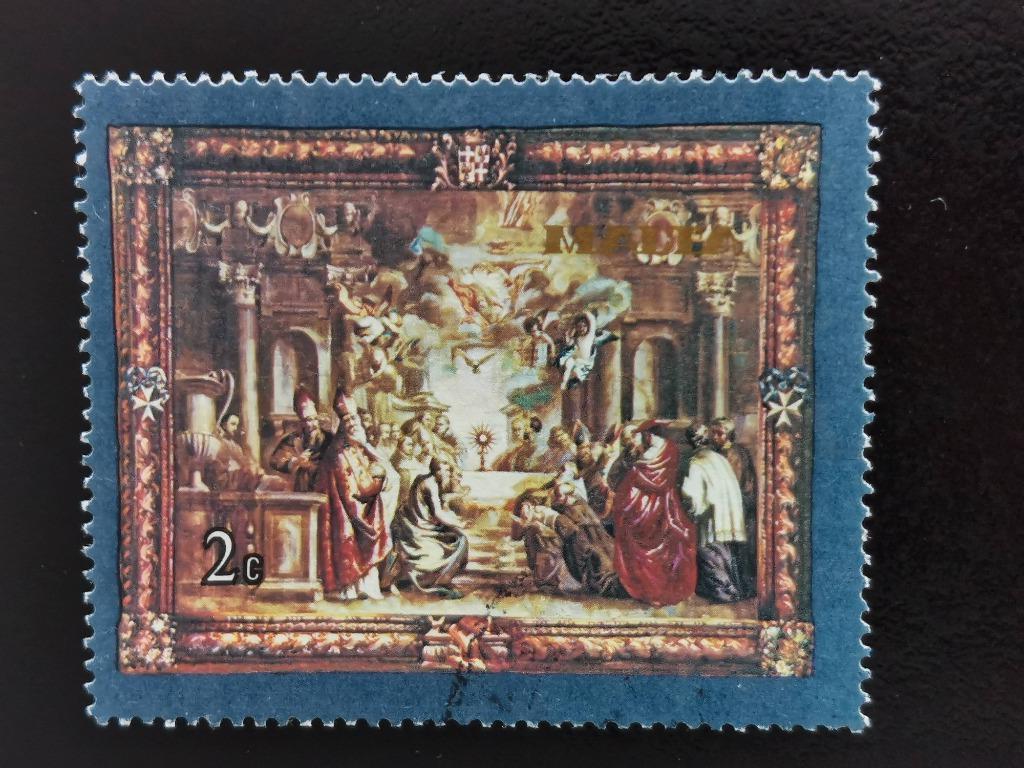 Malta 1980 - kunst - Vlaamse tapijtkunst, Ophalen of Verzenden, Malta, Gestempeld
