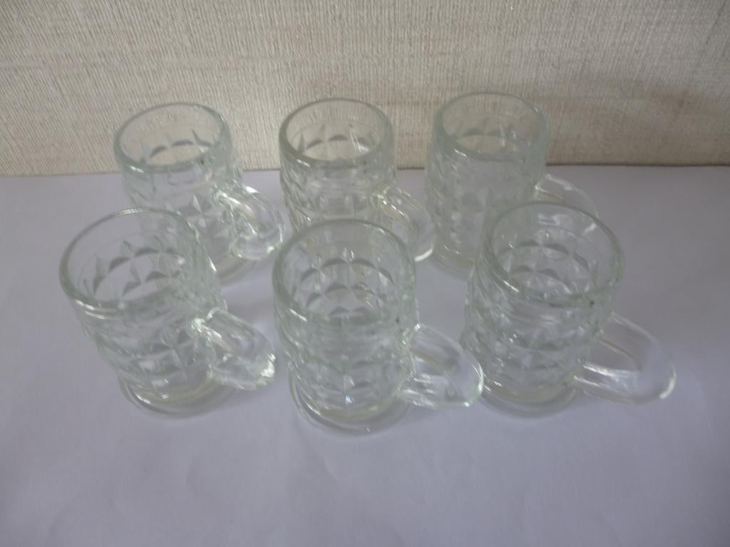 Set druppelglazen (6 stuks) bier pull 4,5cm hoog, Ophalen of Verzenden, Zo goed als nieuw