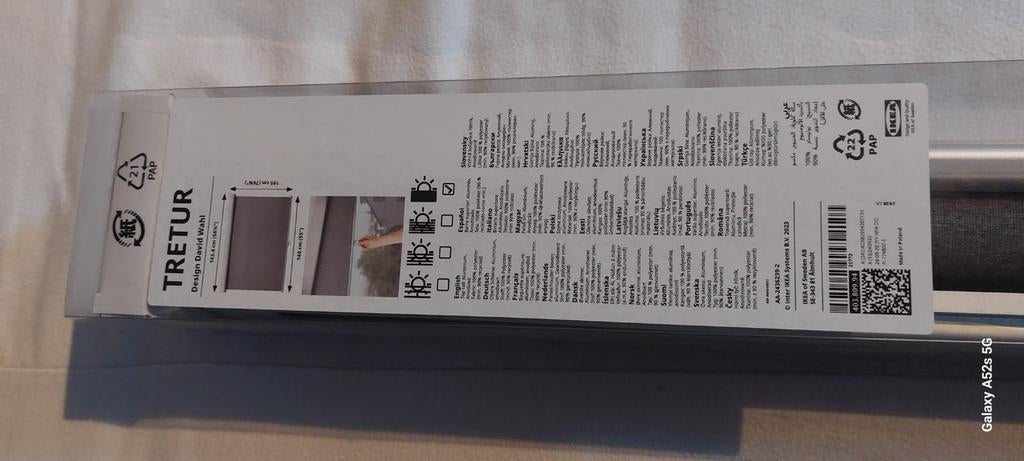 Rolgordijn 140 x 195 grijs ikea. Nieuw. Prijs winkel 55 euro, Ophalen, Nieuw, Grijs
