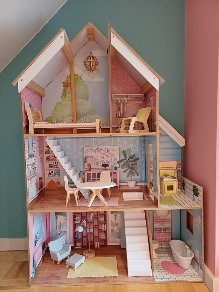 KidKraft poppenhuis 125 cm hoog, Kinderen en Baby's, Speelgoed | Poppenhuizen, Ophalen, Poppenhuis