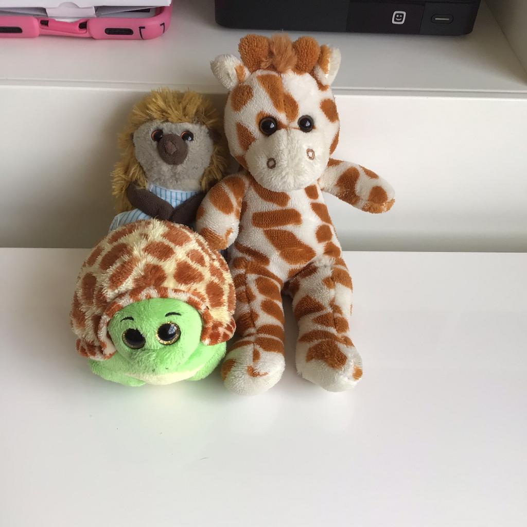 3 peluches, Enlèvement ou Envoi, Comme neuf