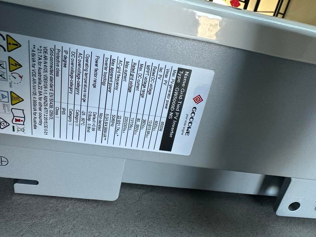 Goodwe 5kw, Ophalen, Gebruikt