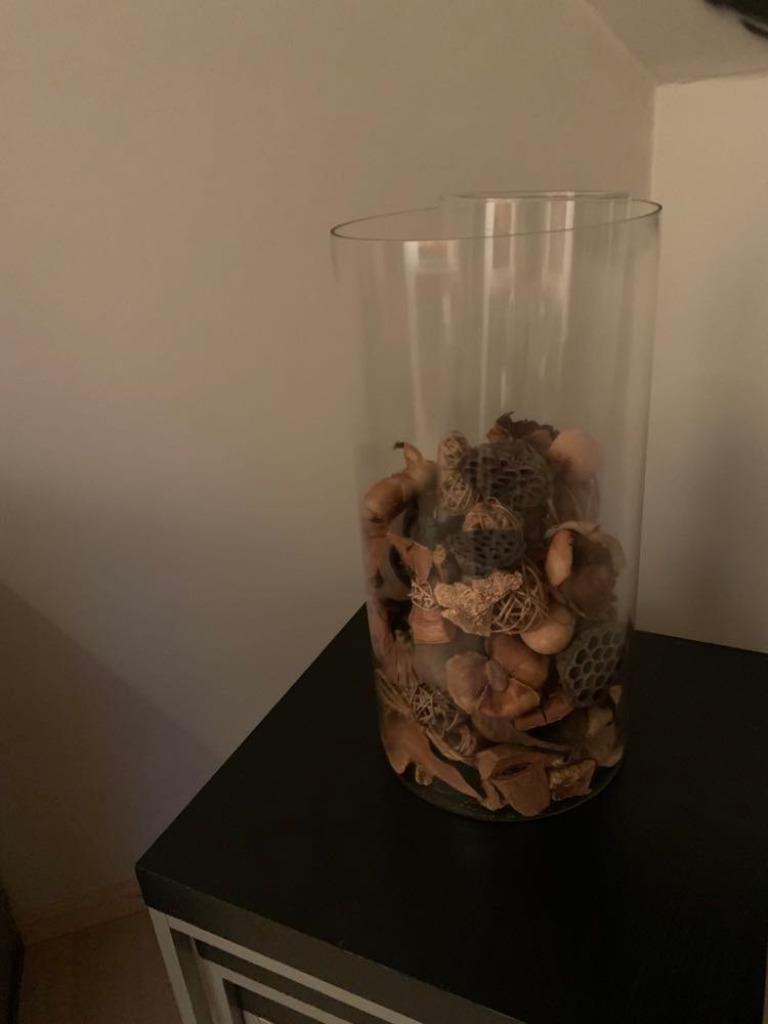 2 Glazen vazen in elkaar of apart te gebruiken, Ophalen