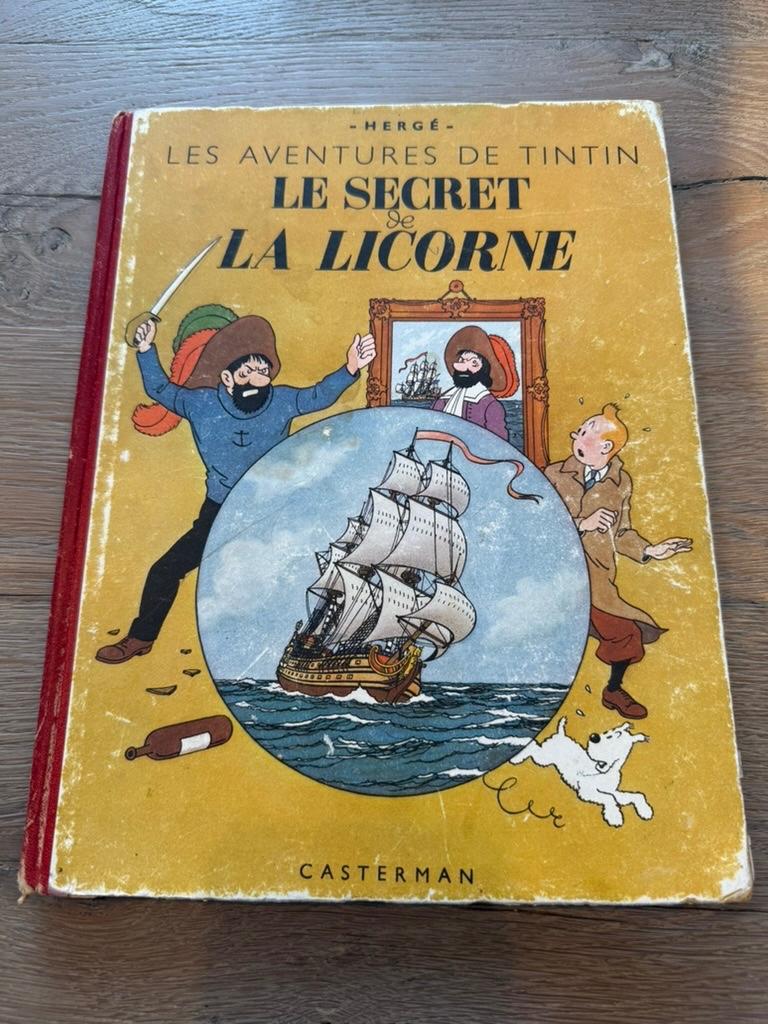Origineel strip Kuifje Le secret licorne Caster 1943 1S DRUK, Livres, BD, Utilisé, Une BD, Enlèvement ou Envoi