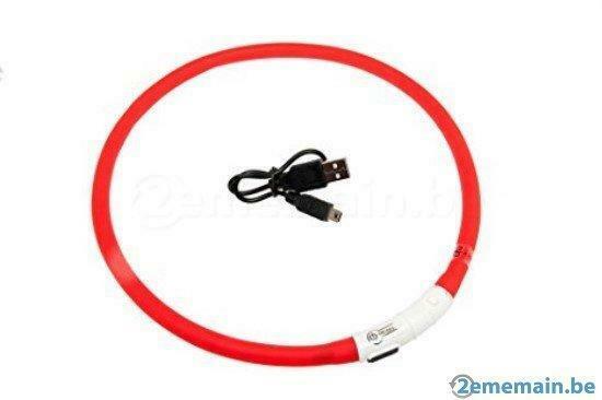 Collier Lumineux pour chien Neuf usb, Enlèvement ou Envoi, Neuf