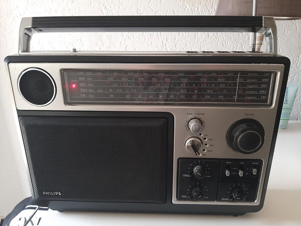 Grande radio PHILIPS 970 uit 1980 in topconditie, Ophalen of Verzenden, Zo goed als nieuw, Radio