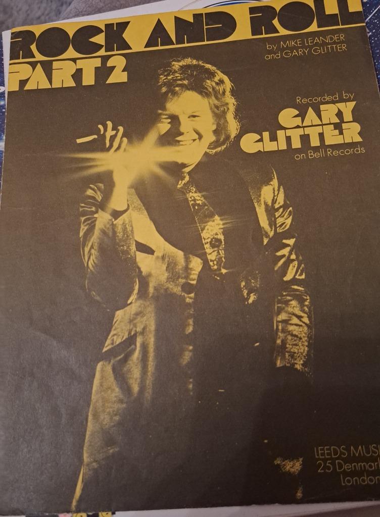 Music sheet Gary Glitter RnR part 2, Ophalen of Verzenden, Gelezen, Artiest