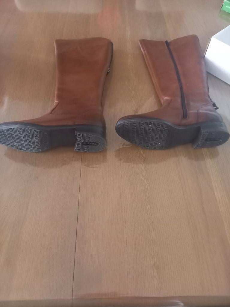 Bruine leder laarzen, Ophalen, Nieuw, Laarzen