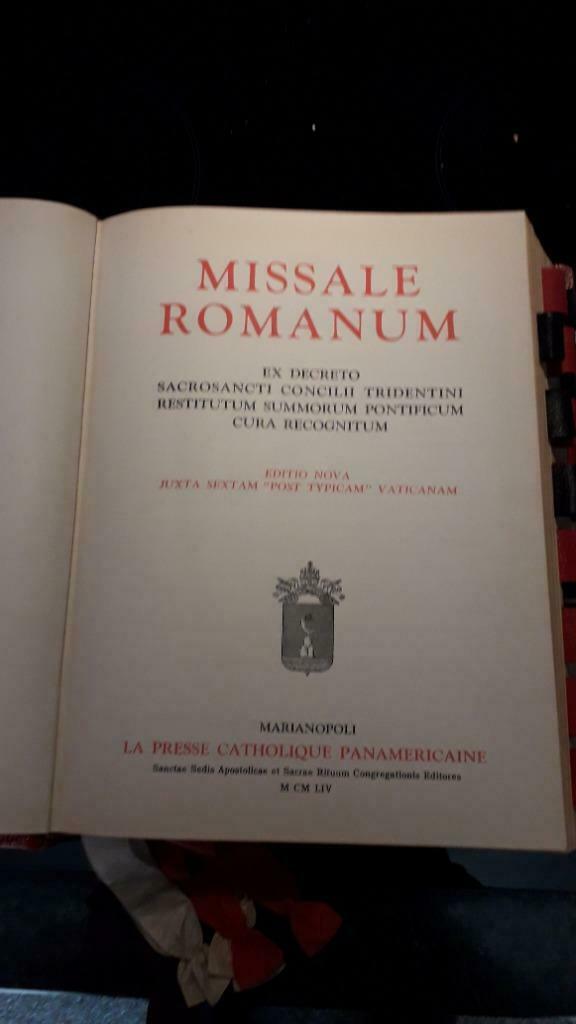 Missel romain, Enlèvement