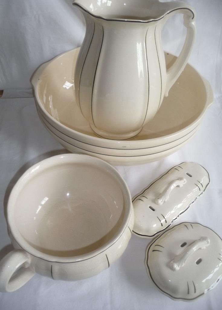 Villeroy & Boch Dresden lampetset antiek, Antiek en Kunst, Antiek | Keramiek en Aardewerk, Ophalen
