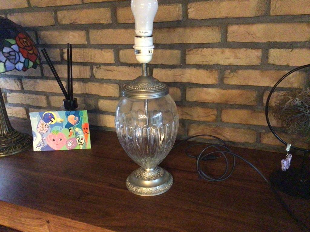 Lamp laura Ashley zonder kap, Ophalen of Verzenden, Zo goed als nieuw, Glas, Minder dan 50 cm