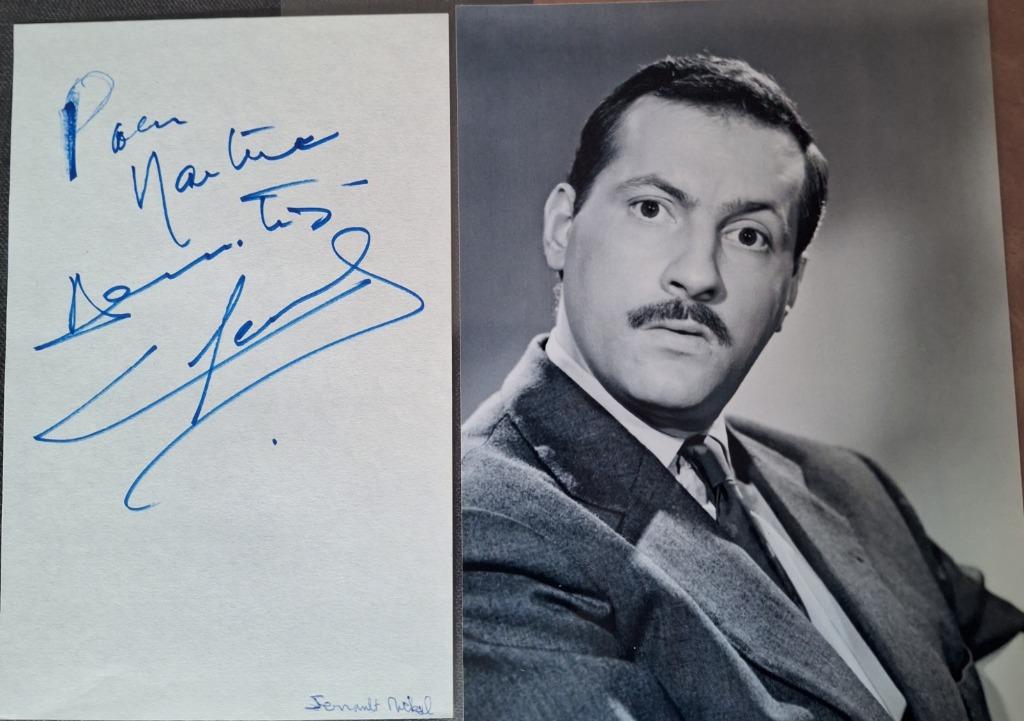 Originele handtekening MICHEL SERRAULT, Verzamelen, Muziek, Artiesten en Beroemdheden, Ophalen of Verzenden, Gesigneerd