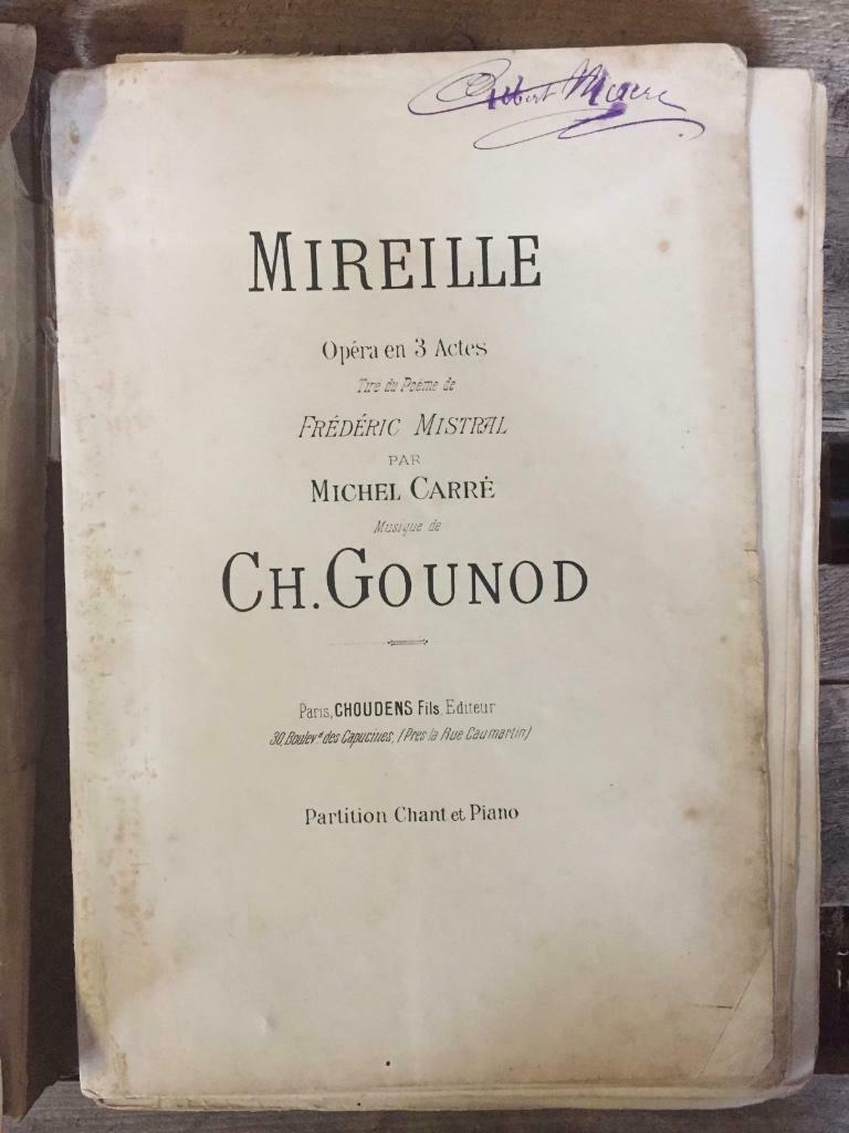 Collection de musique ancienne Mireille, Opéra et 3 actes, v, Enlèvement ou Envoi, Utilisé, Autres sujets/thèmes