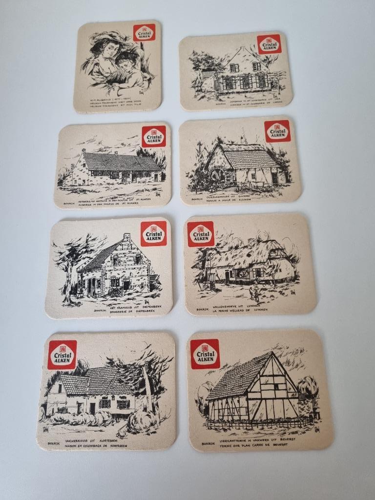 Bierkaartjes/ bierviltjes Cristal Alken, Ophalen of Verzenden, Zo goed als nieuw, Viltje(s), Overige merken