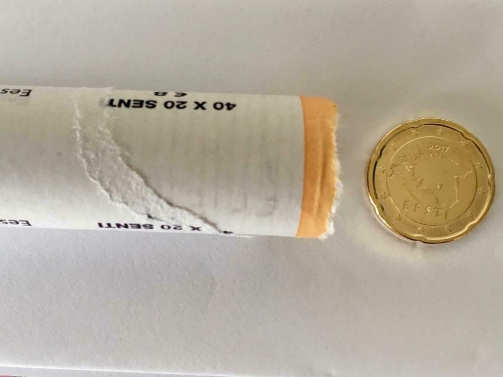 Estland 2017 20 Eurocent UNC, Timbres & Monnaies, Monnaies | Europe | Monnaies euro, Envoi, Estonie, 20 centimes, Monnaie en vrac